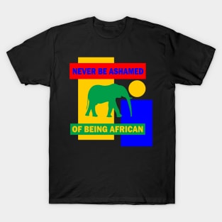 Never be shamed of being African T-Shirt